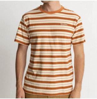 Camiseta Rhythm: Everyday Stripe SS T-Shirt (Cedar)