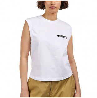 Camiseta Carhartt WIP: W University Script A-Shirt (White Black)