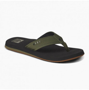 Chanclas Reef: M The Layback (Black/Olive)