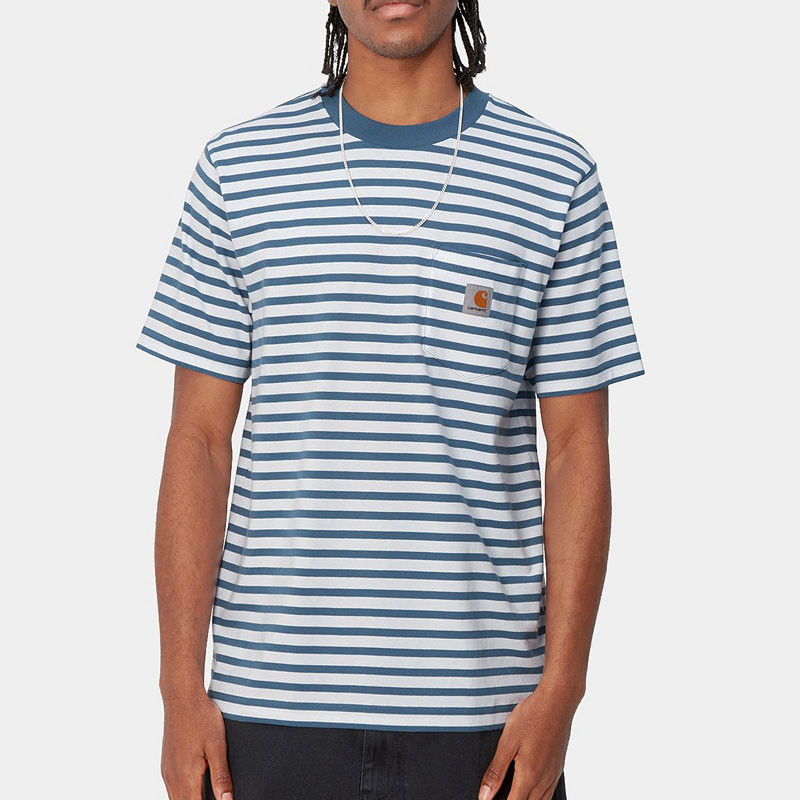 Camiseta Carhartt WIP: SS Seidler Pocket T-Shirt (St Sorrent Wht)