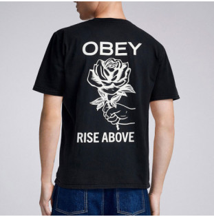 Camiseta Obey: Obey Rise Above Rose (Pigment Vintage Blk)
