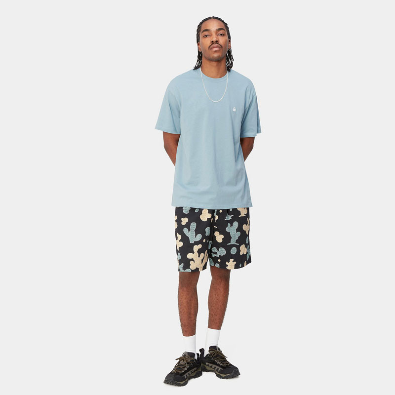 Camiseta Carhartt WIP: SS Madison T-Shirt (Frosted Blue White)