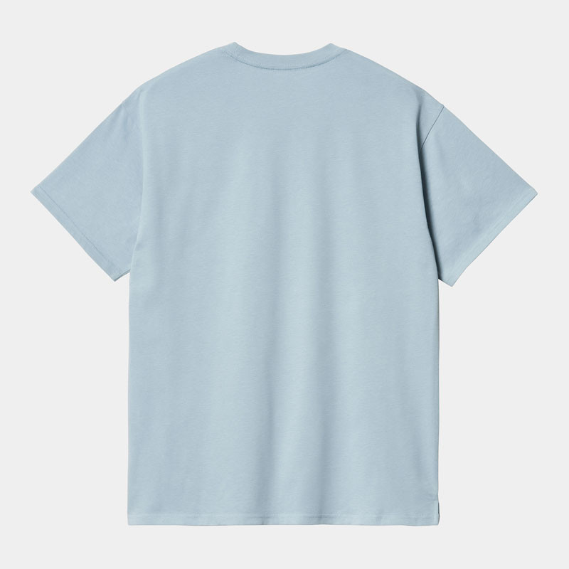 Camiseta Carhartt WIP: SS Madison T-Shirt (Frosted Blue White)