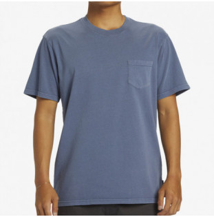 Camiseta Quiksilver: Salt Water Pkt Tee (Blue Shadow Solid)