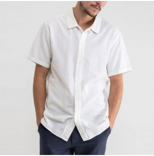 Camisa Rhythm: Classic Linen SS Shirt (White)