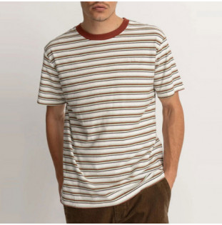 Camiseta Rhythm: Everyday Stripe SS T-Shirt (Natural)
