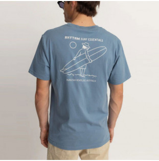 Camiseta Rhythm: Lull SS T-Shirt (Vintage Blue)