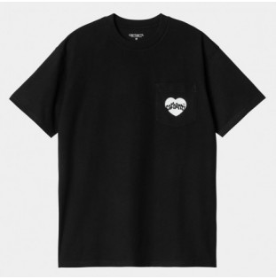 Camiseta Carhartt WIP: SS Amour Pocket T-Shirt (Black White)