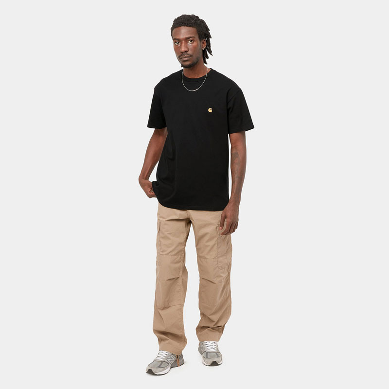 Camiseta Carhartt WIP: SS Chase T-Shirt (Black Gold)