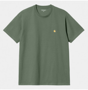 Camiseta Carhartt WIP: SS Chase T-Shirt (Duck Green Gold)
