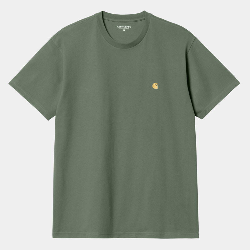 Camiseta Carhartt WIP: SS Chase T-Shirt (Duck Green Gold)