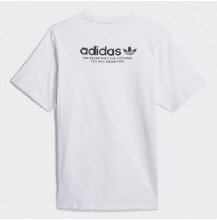 Camiseta Adidas: 4.0 Logo Tee (White Black)