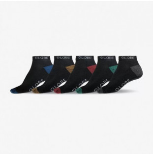 Calcetines Globe: Ingles Ankle Sock 5 Pack (Black Assorted)