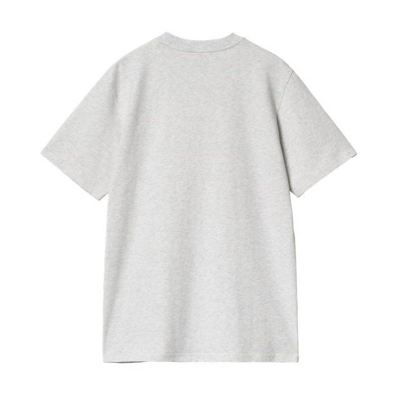Camiseta Carhartt WIP: SS Script T-Shirt (Ash Heather Duck Blue)