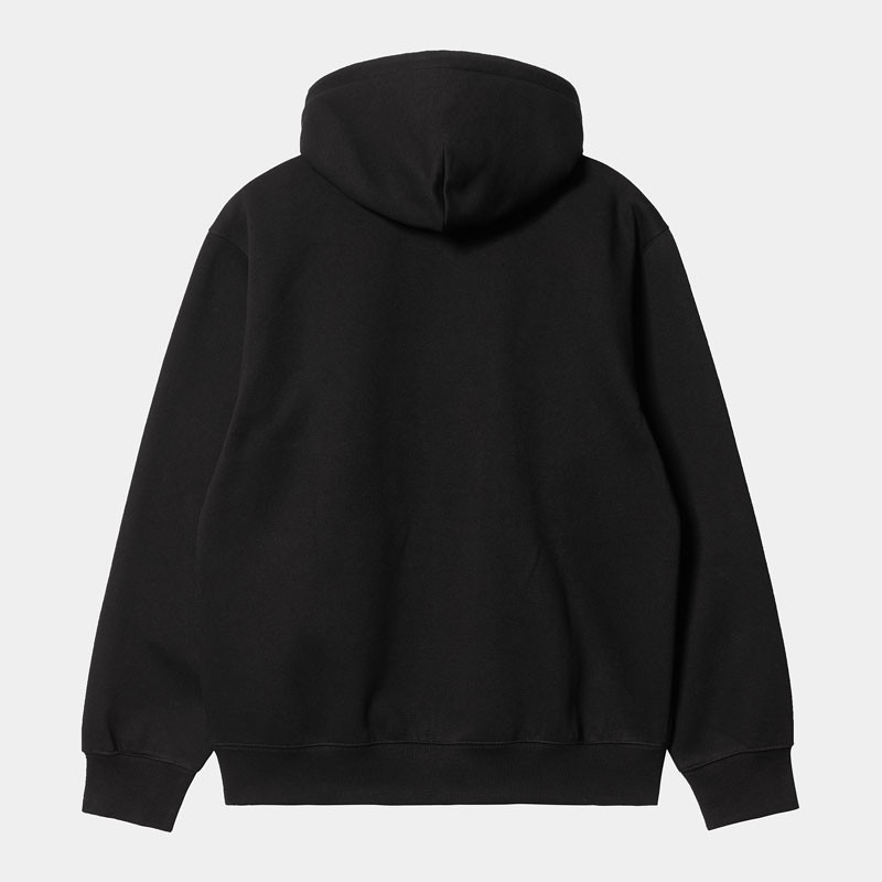 Sudadera Carhartt WIP: Hooded Carhartt Sweat (Black Black)