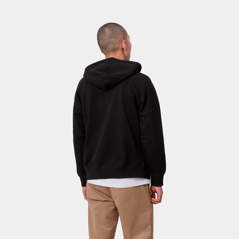 Sudadera Carhartt WIP: Hooded Chase Jacket (Black Gold)