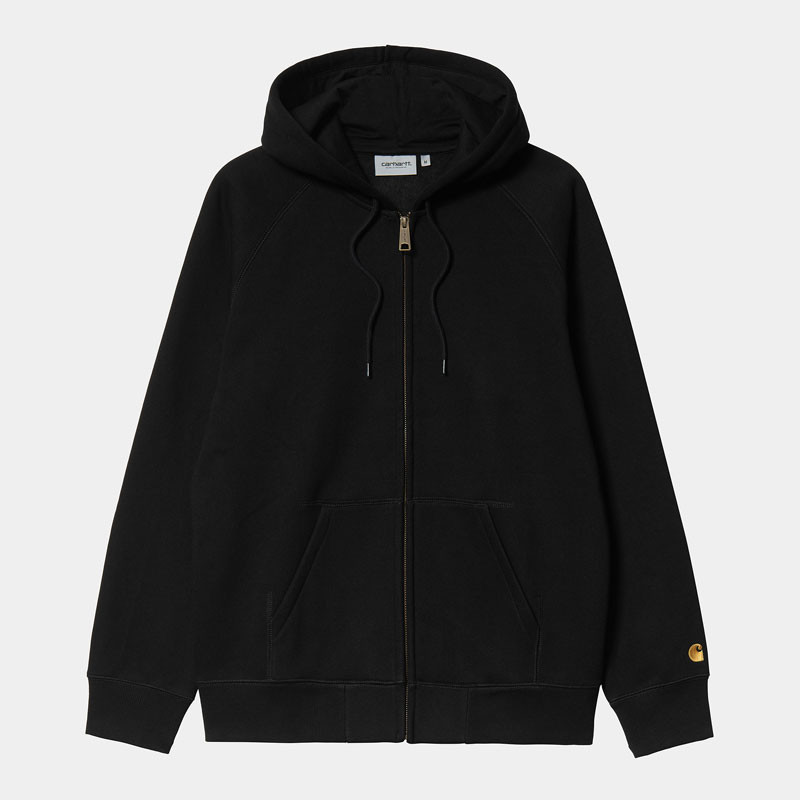 Sudadera Carhartt WIP: Hooded Chase Jacket (Black Gold)