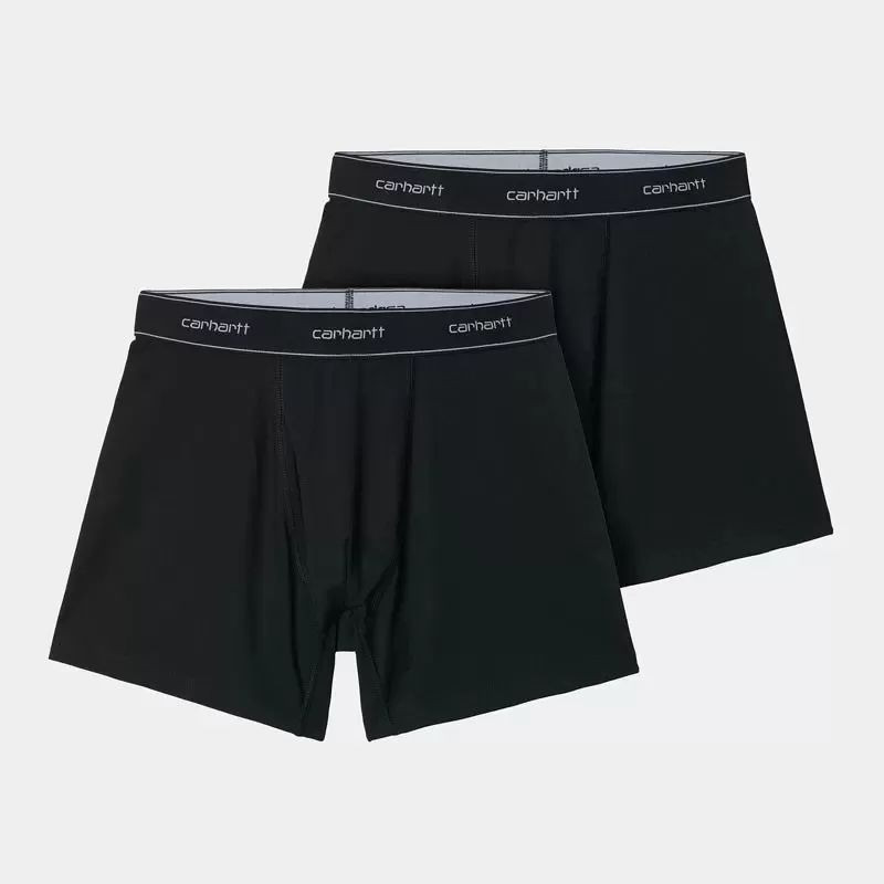 Boxer Carhartt WIP: Cotton Trunks (Black Black)