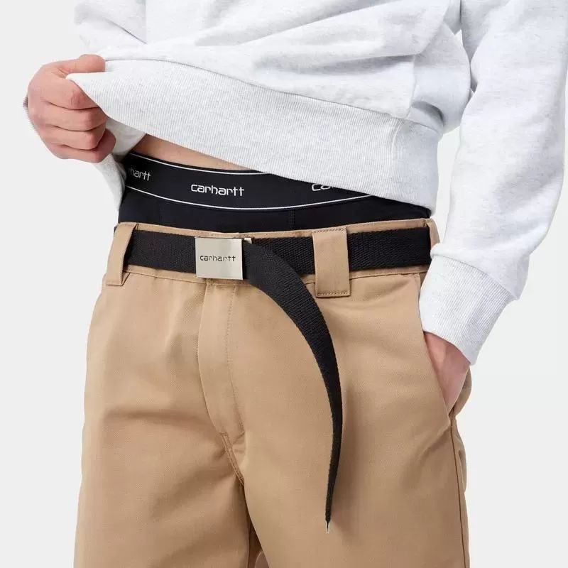 Boxer Carhartt WIP: Cotton Trunks (Black Black)