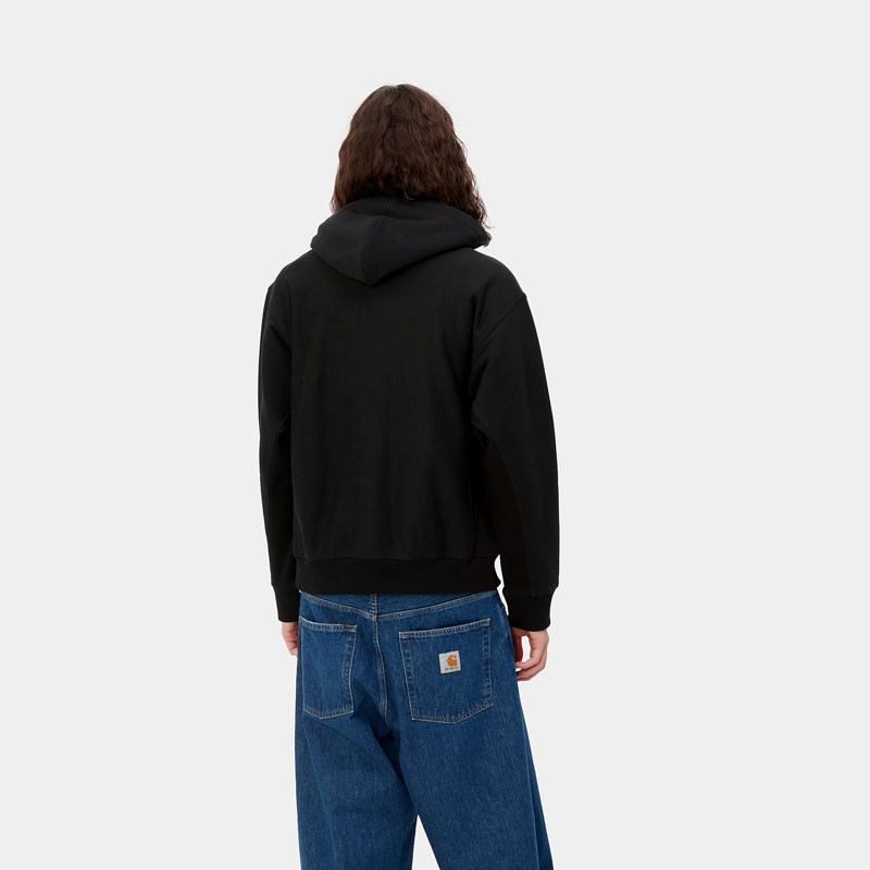 Sudadera Carhartt WIP: Hooded American Script Sweat (Black)