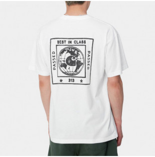 Camiseta Carhartt WIP: SS Stamp T-Shirt (White Black)