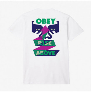 Camiseta Obey: Obey Rise Above Ribbon (White)
