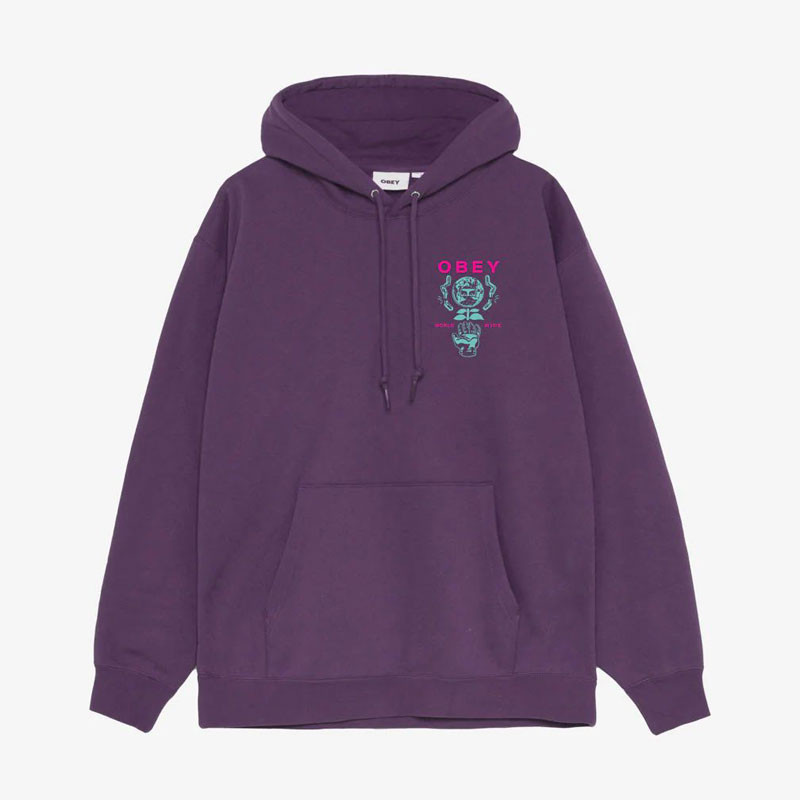 Sudadera Obey: Obey Helping Hand (Plum Perfect)