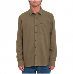 Camisa Volcom: Caden Solid LS (Wintermoss)