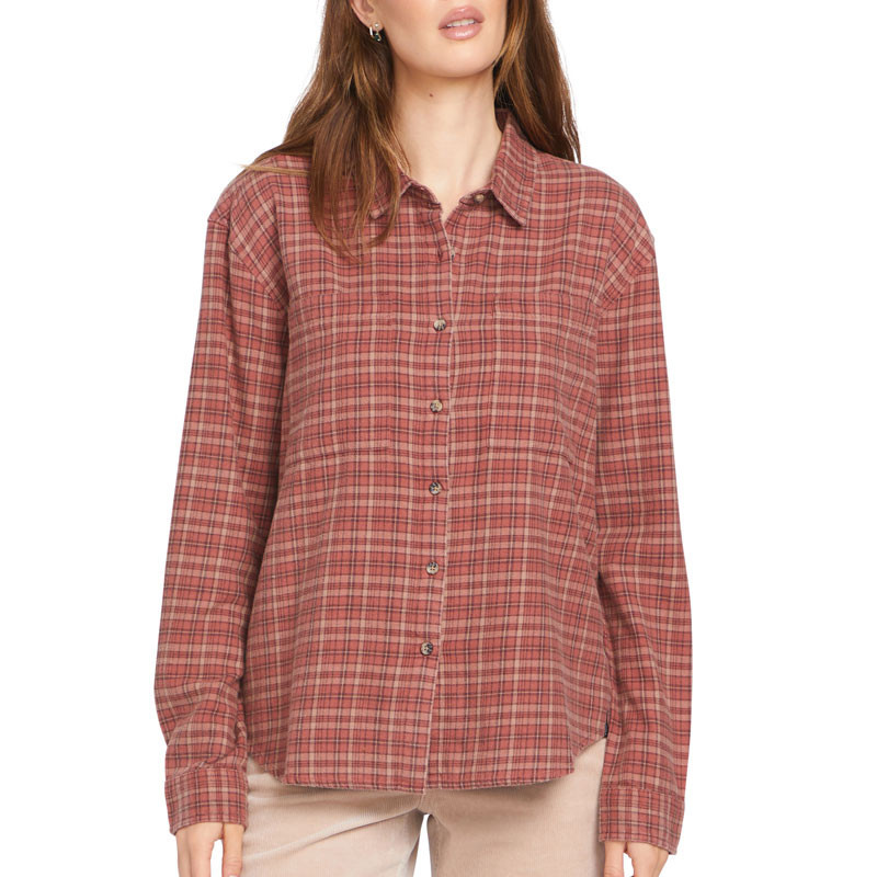 Camisa Volcom: Plaid To Meet U 2 LS (Chestnut Brown)