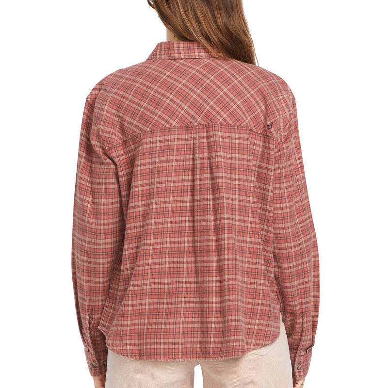 Camisa Volcom: Plaid To Meet U 2 LS (Chestnut Brown)