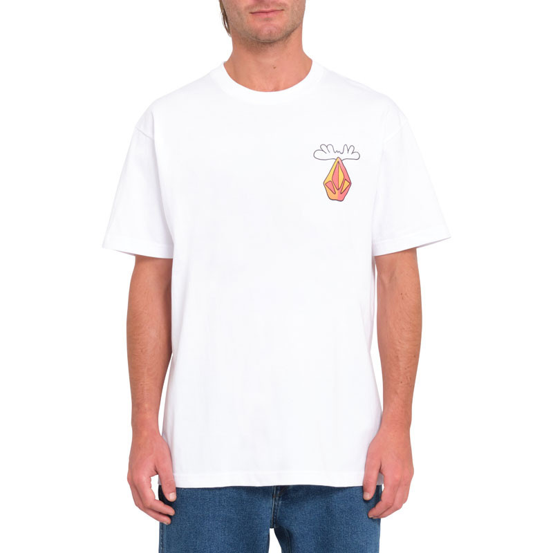 Camiseta Volcom: Olivmoose SST (White)