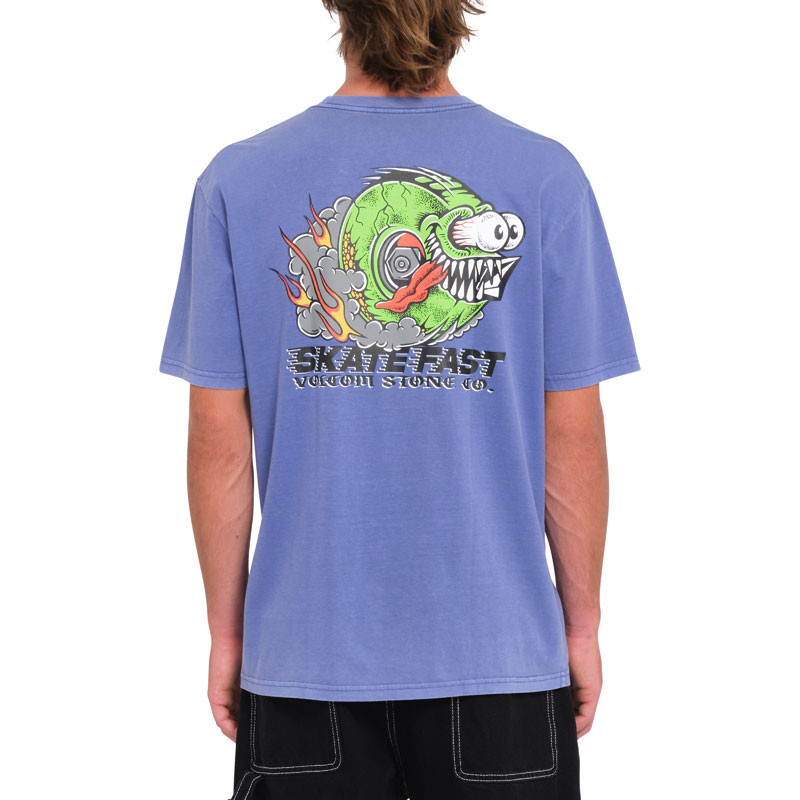 Camiseta Volcom: Crazee Wheel Pw SST (Ballpoint Blue)