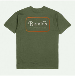 Camiseta Brixton: Grade SS Stt (Ivy Green Rust Off White)