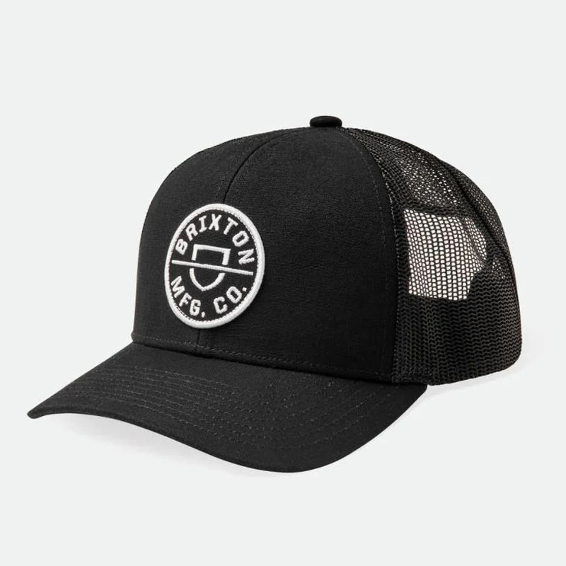 Gorra Brixton: Crest X Mp Mesh Cap (Black Black)