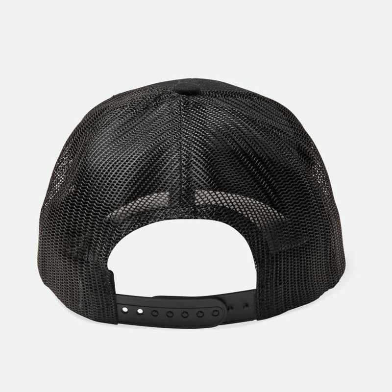 Gorra Brixton: Crest X Mp Mesh Cap (Black Black)