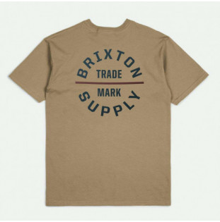 Camiseta Brixton: Oath V SS Stt (Tigers Eye Navy Mahogany)