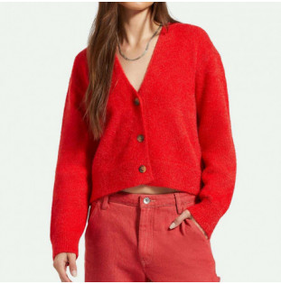 Jersey Brixton: Town Cardigan (Mars Red)