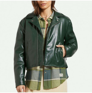 Chaqueta Brixton: The Moto Vegan Leather Jacket (Pine Need)