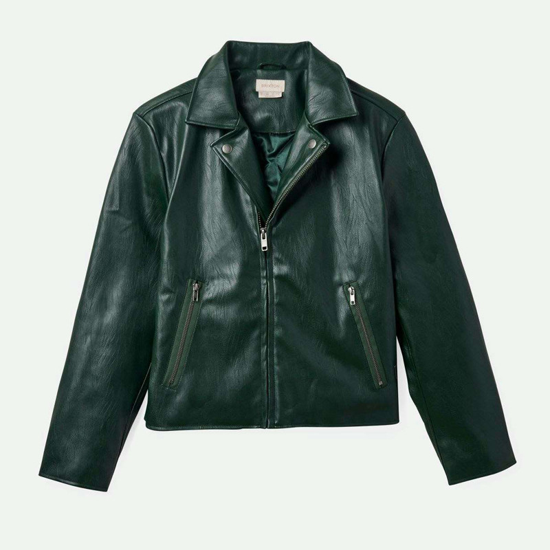 Chaqueta Brixton: The Moto Vegan Leather Jacket (Pine Need)
