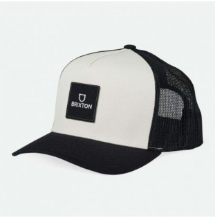 Gorra Brixton: Alpha Block X C Mp Mesh Cap (Bk Off Wt Bk)