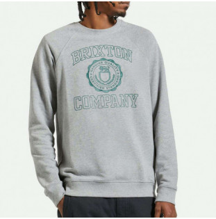 Sudadera Brixton: University Broken In Cr (Hea Gry Pine Ndl)