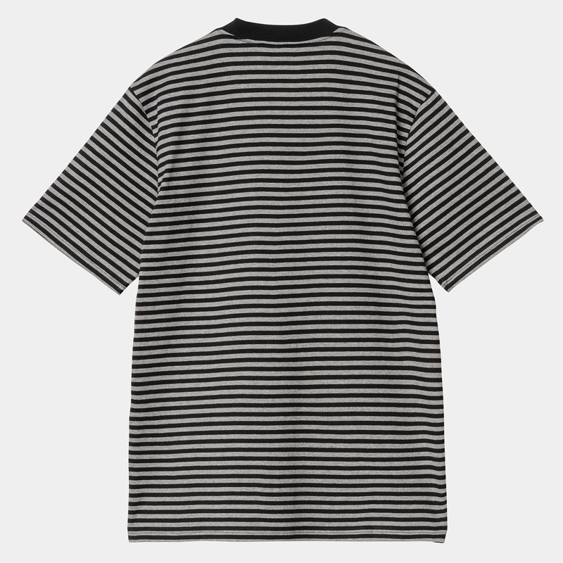 Camiseta Carhartt WIP: SS Verner Pocket T-Shirt (Strp Bk Dk Gy H)
