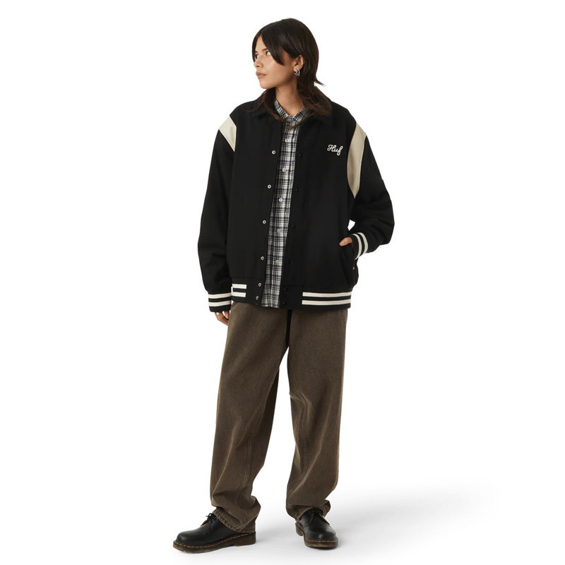 Chaqueta HUF: Song Varsity Jacket (Black)