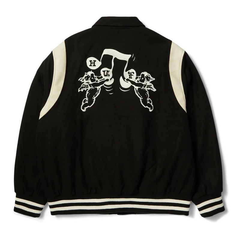 Chaqueta HUF: Song Varsity Jacket (Black)