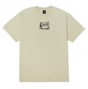 Camiseta HUF: Relocation SS Tee (Stone)