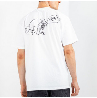 Camiseta Obey: Obey Angry Dog (White)