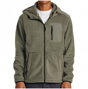 Sudadera RVCA: Block Fleece Zip (Sage Leaf)