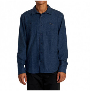 Camisa RVCA: Harvest Neps Fl (Dark Denim)