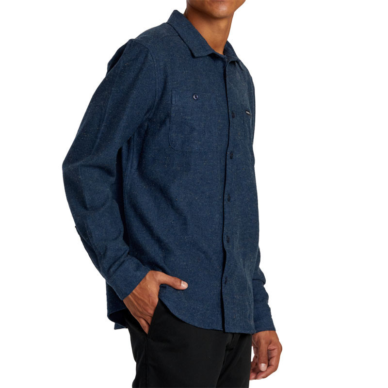 Camisa RVCA: Harvest Neps Fl (Dark Denim)