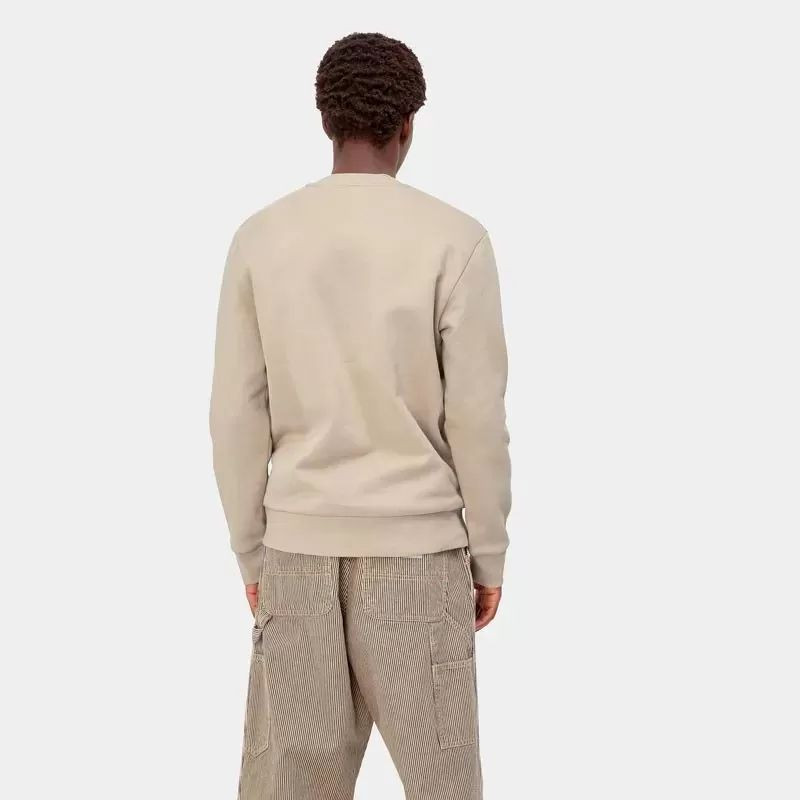 Sudadera Carhartt WIP: Script Embroidery Sweat (Wall Black)